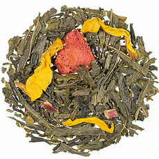 Grner Tee Kleiner Drache aromatisiert mit Krutern und Fruchtstcken - 1kg