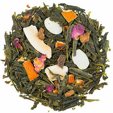 Grner Tee Winter mit Krutern und Fruchtstcken, aromatisiert - 500g
