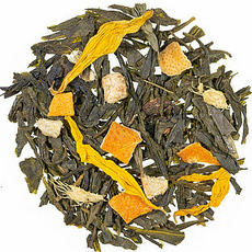 Grner Tee Ingwer Zitrone aromatisiert - 1kg