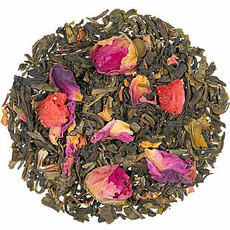 Grner Tee Rosengeflster aromatisiert mit Krutern und Fruchtstcken - 1kg