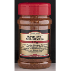 Magic Dust BBQ-Rub Gewrzzubereitung in attraktiver runder Streudose - 220g Dose